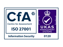 ISO 27001 certified by CfA, UKAS accredited